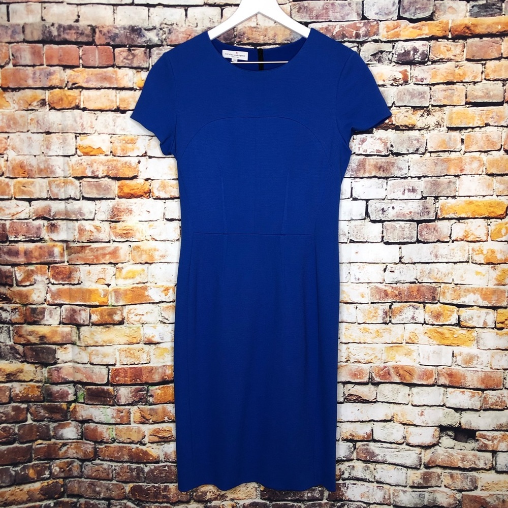 Narciso Rodriguez Short Sleeve Midi Dress Back Zip